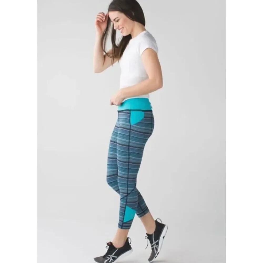 Lululemon Pace Tevival Crops NWOT